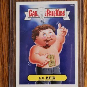 2014 Garbage Pail Kids #119a G.P. Keir Autograph Error